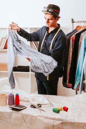 personal shopper in the fashion storeの写真素材