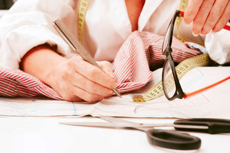 woman working in the sewing workshop