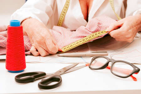 woman working in the sewing workshop