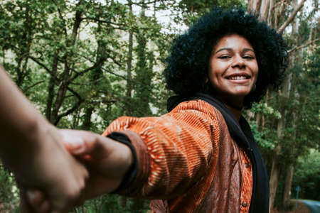 couple in the forest outdoor