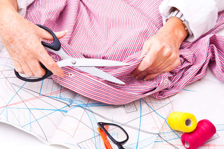 woman working in the sewing and fashion