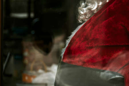 santa claus on christmas dayの写真素材