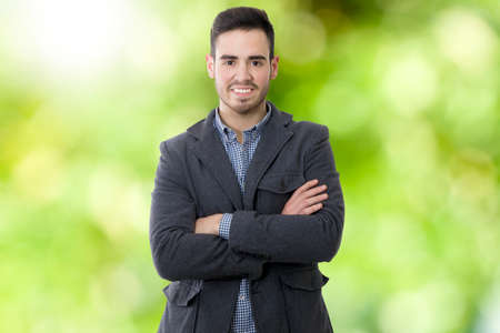 portrait of man's business modern smilingの写真素材