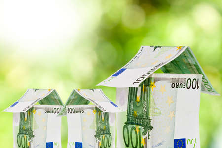 house notes on natural background, buy houseの写真素材