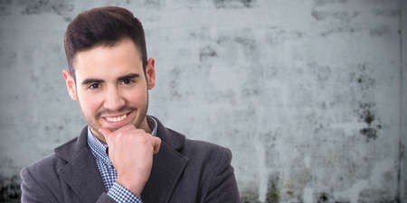 portrait of smiling business manの写真素材