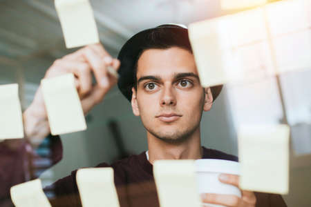 modern and creative business man organizing the workの写真素材