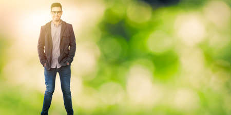 Businessman posingの写真素材