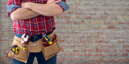 builder man constructionの写真素材