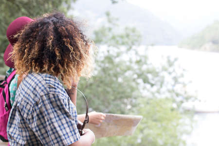 girls trip watching the scenery of nature