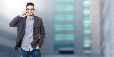 businessman with mobile phone