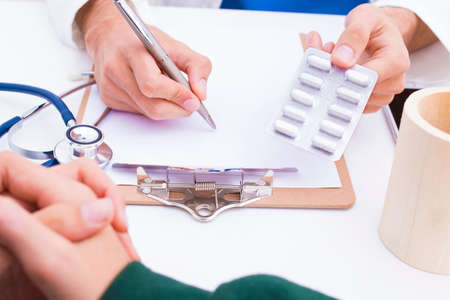 medical and treatment in consultation with medicinesの写真素材