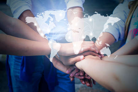 concept of peace and international unityの写真素材
