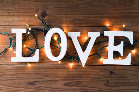 message of love with letters, valentine's dayの写真素材