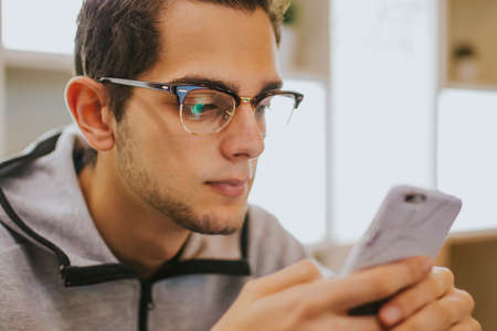 modern young to fashion with mobile phoneの写真素材