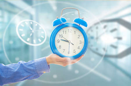 hand-clock, business concept and time