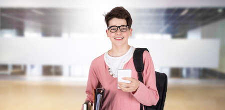 student with books, education and teachingの写真素材