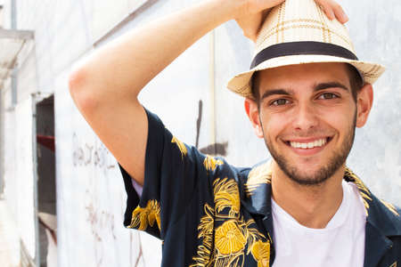 portrait of young man smiling