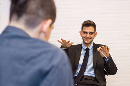 business people in meeting or job interview