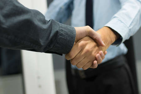 greeting and agreement of the hands of business peopleの写真素材