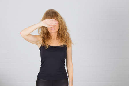 woman with stop sign to violence