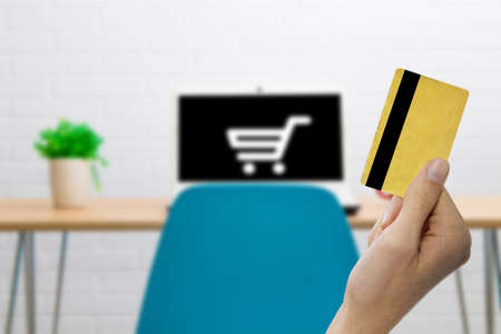 credit card and shopping online
