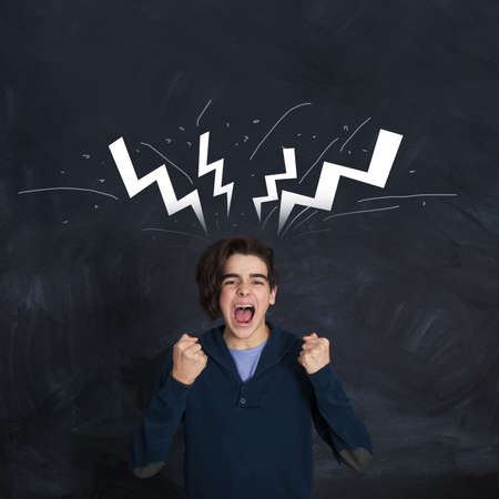 young isolated screaming furious
