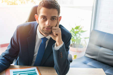 business man or executive in the officeの写真素材