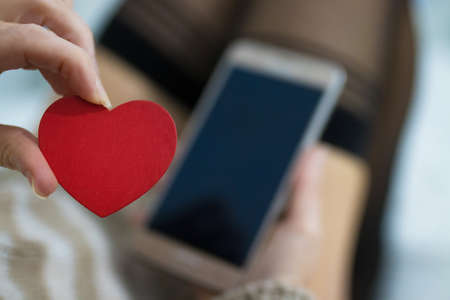 sexy woman with mobile phoneの写真素材