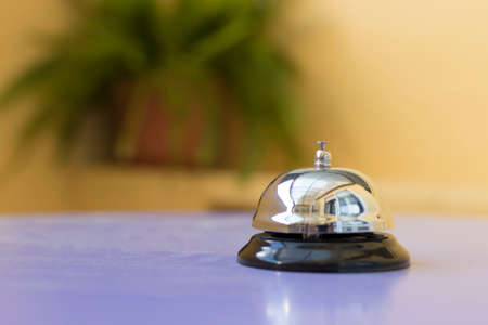hotel reception bell or rural houseの写真素材