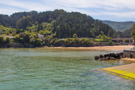 landscape coast of mundaka, basque country, spain