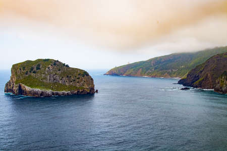 coastal landscape in gaztelugatxe, basque country, spain