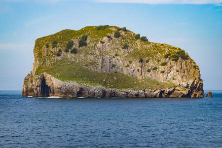 island landscape on the bermeo coast, basque country, spainの写真素材
