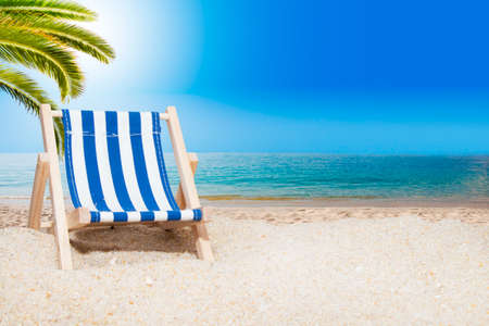 hammock on the sand of the beach, summer and vacation