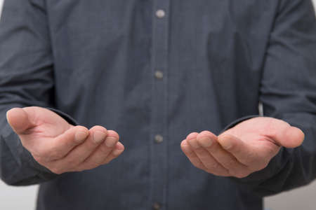 business man hands closeup, expressions
