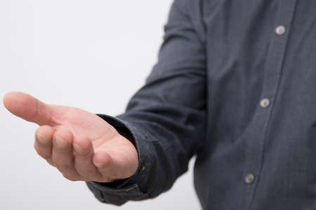 business man hands closeup, expressions