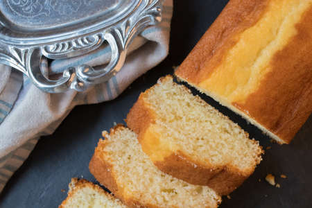 biscuit or traditional homemade recipe sliced cake
