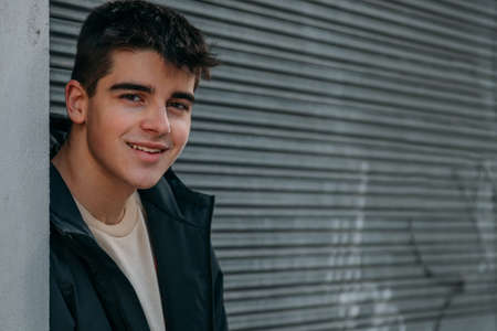portrait of young teenager on the street
