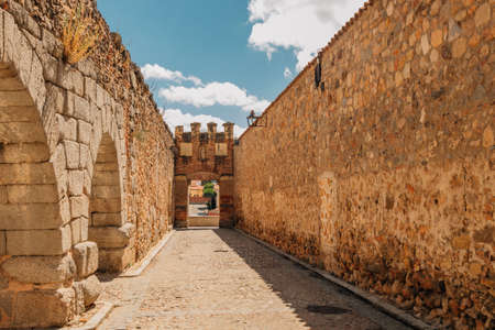 landscape and view of the city of segovia, spainの写真素材