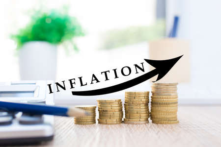 inflation economic concept background