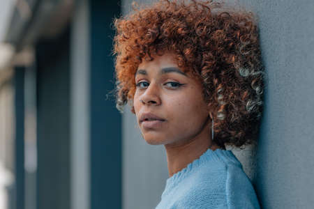 natural portrait without filters of african american girl
