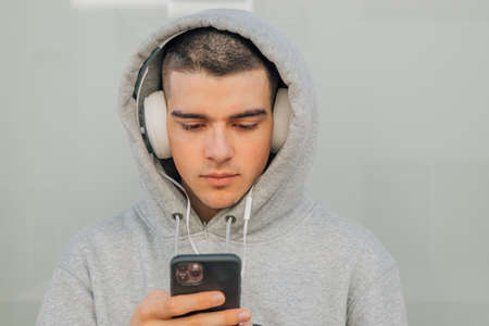 teenage student boy resting relaxedの写真素材