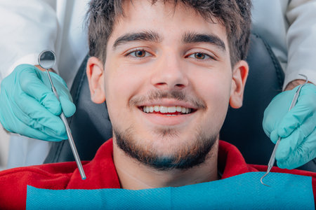 portrait of young patient in clinic