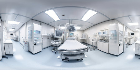 hospital operating room interior, generative, ai,の素材