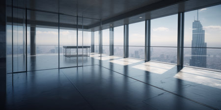 empty office or business space, generative aiの素材