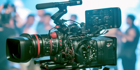 video camera and reportage, generative aiの素材
