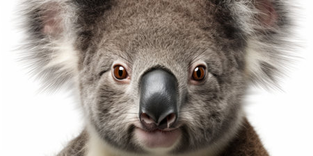 koala isolated on background, generative, aiの素材