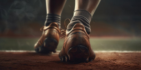 trail running runner legs, generative aiの素材