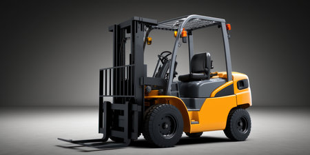 isolated warehouse forklift, generative aiの素材
