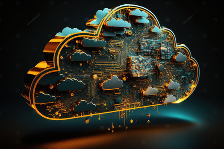 cloud computing and storage, generative aiの素材