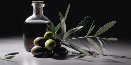 olive oil bottle, generative aiの素材